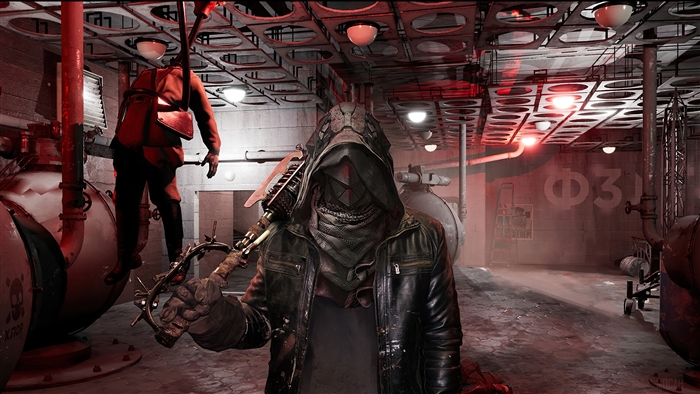 Atomic Heart Hooded Figure with Weapon 4K