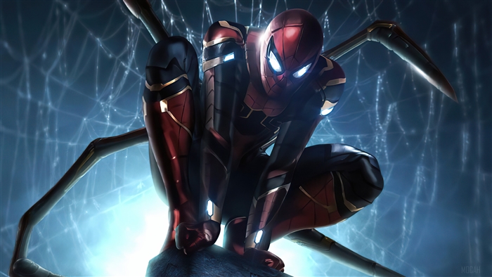 Spider-Man in Iron Spider Armor from Avengers Endgame 4K