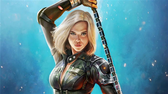 Black Widow from Marvel Art 4K