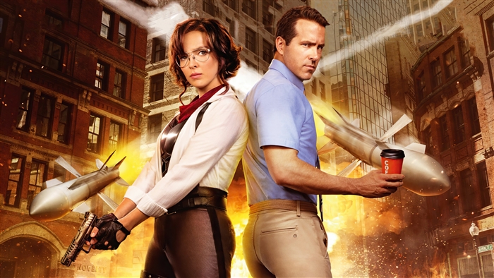 Free Guy Poster with Ryan Reynolds and Jodie Comer