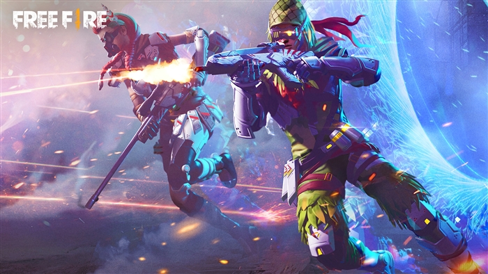 Garena Free Fire characters in action 4K