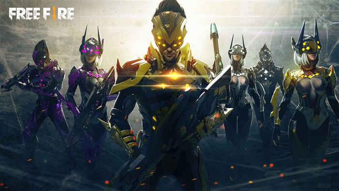 Garena Free Fire characters in futuristic armor