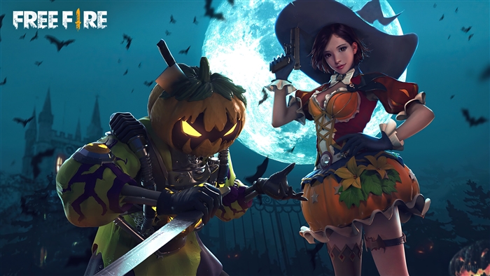 Free Fire Halloween Witch and Pumpkin Monster