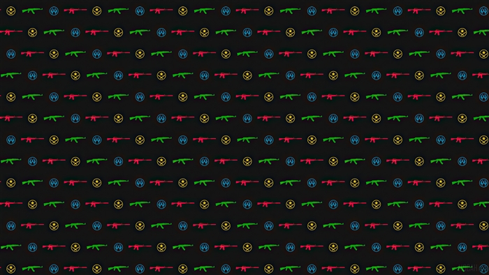 CS:GO Guns and Logos Pattern 4K