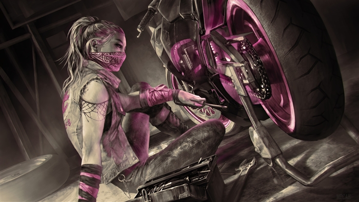 Dead by Daylight Character with Motorcycle in 4K
