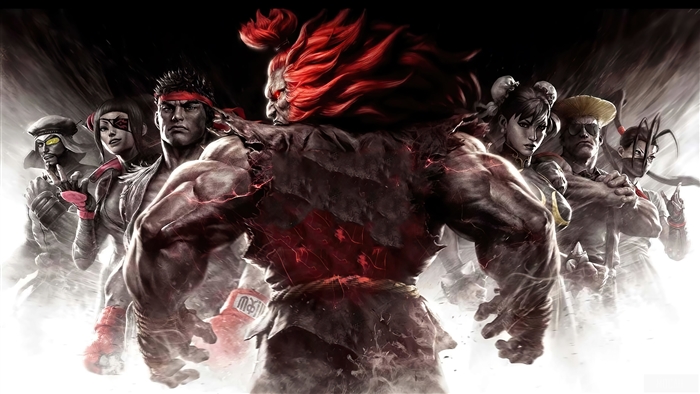 Akuma and Fighters from Street Fighter 5 4K