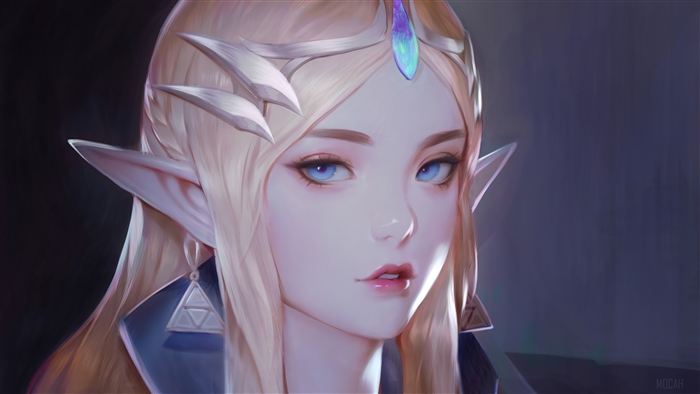 Princess Zelda Portrait from Breath of the Wild 4K