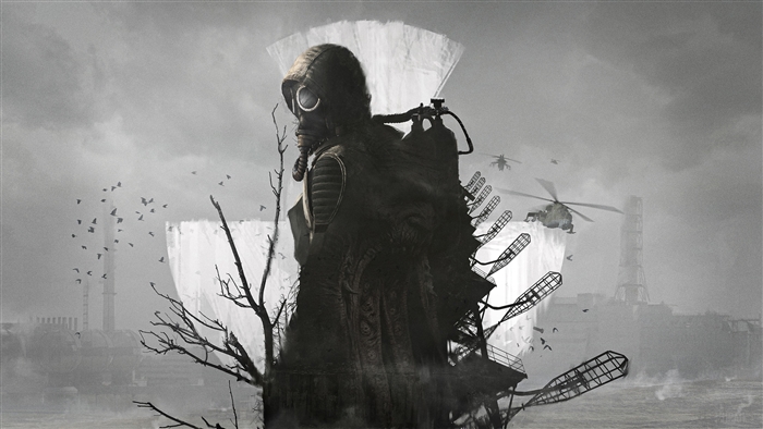 S.T.A.L.K.E.R. 2 Mysterious Figure in Gas Mask 4K