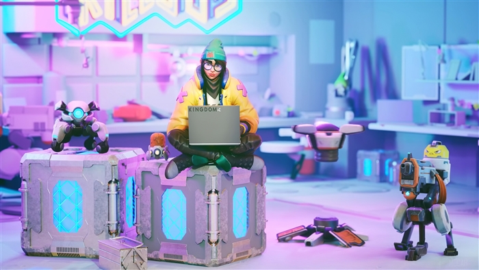 Killjoy from Valorant with robots 4K