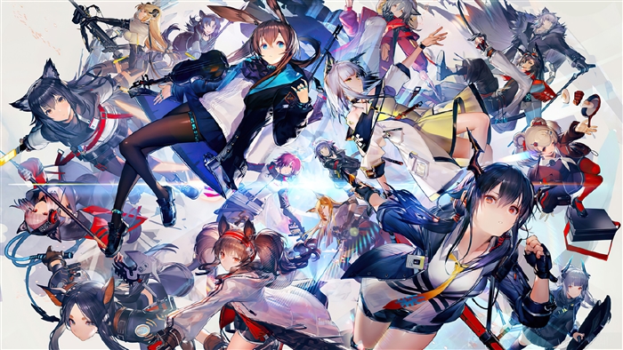 Arknights Anime Girls 4K Character Collage