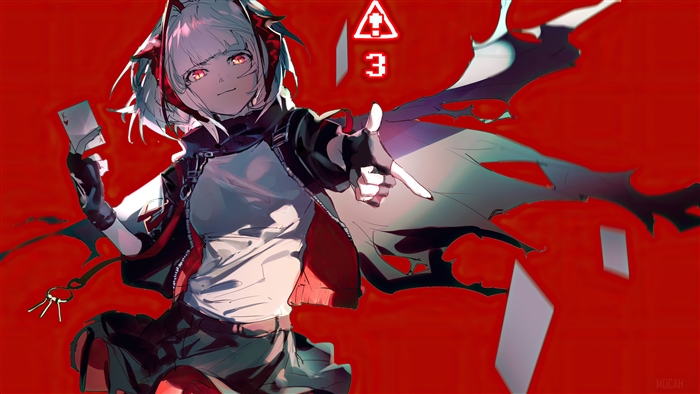 W from Arknights Anime Girl 4K