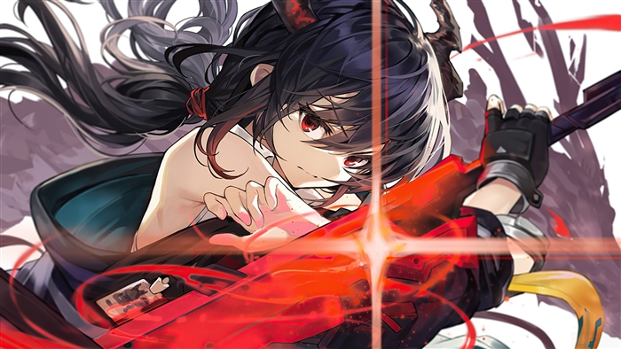 Chen from Arknights in Intense Battle Pose 4K