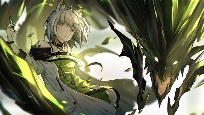 Kaltsit from Arknights with Dragon 4K
