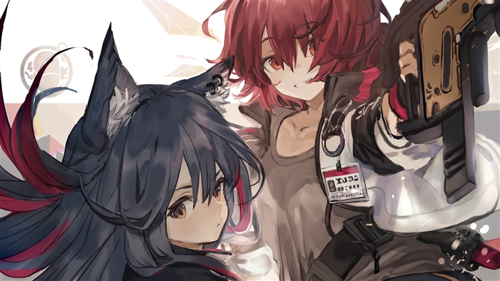 Texas and Exusiai from Arknights 4K
