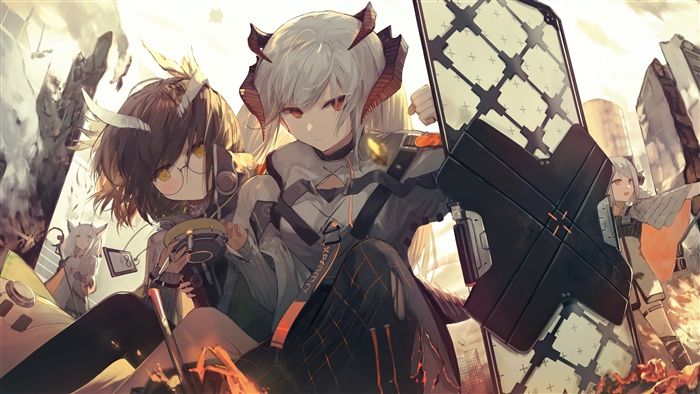 Arknights Saria and Silence 4K