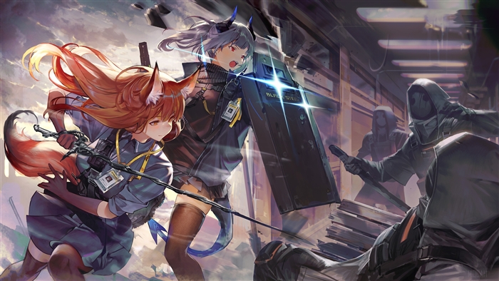 Arknights Liskarm and Franka in Action 4K