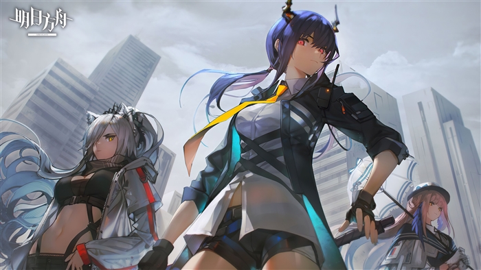 Chen, Ceylon, and Schwarz from Arknights 4K