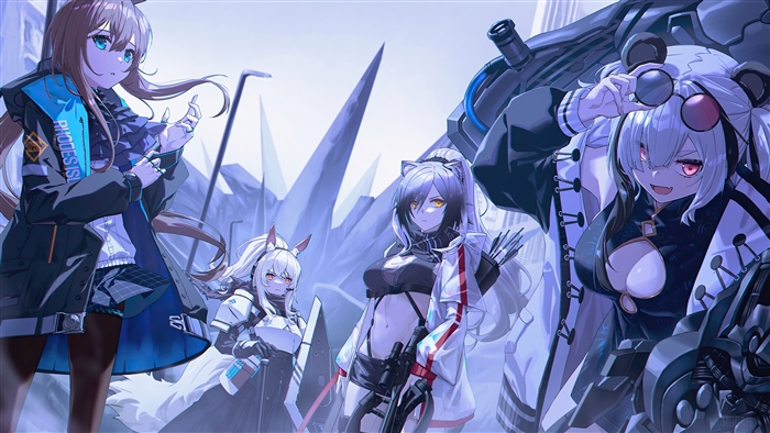 Arknights FEater Amiya Schwarz Nearl 4K Art