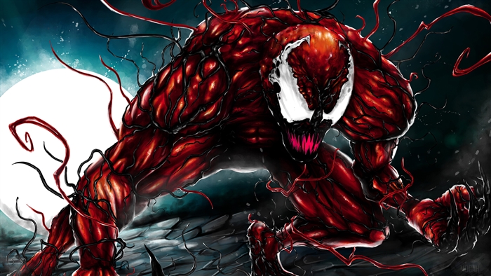 Carnage Marvel Supervillain in Dynamic 4K Artwork