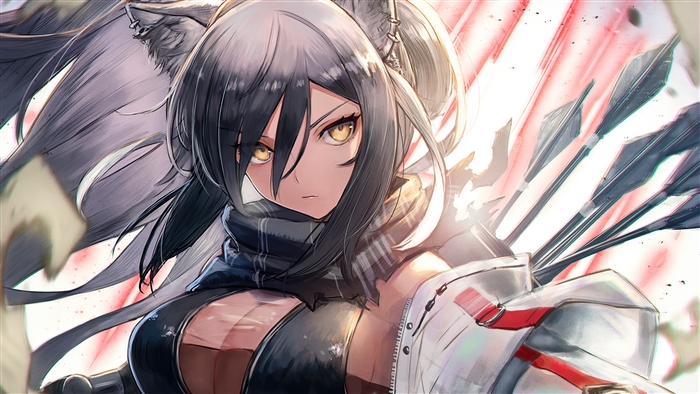 Schwarz from Arknights 4K