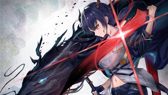 Chen with Dragon from Arknights 4K
