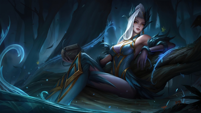Zyra from League of Legends in Mystical Forest 4K