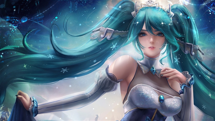 Sona from League of Legends in Magical 4K Art