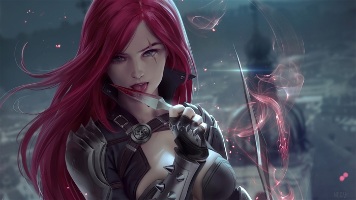 Katarina from League of Legends with Bloody Dagger 4K