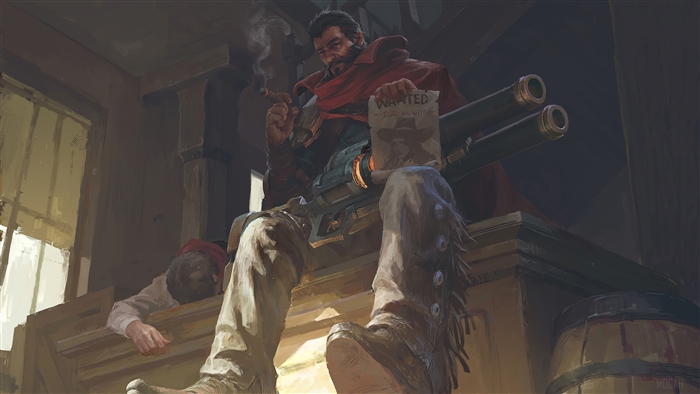 Graves from League of Legends Sitting with Shotgun 4K