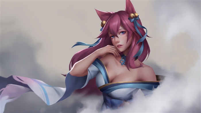 Ahri from League of Legends Spirit Blossom 4K