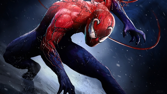 Spider-Man with Toxin Symbiote 4K