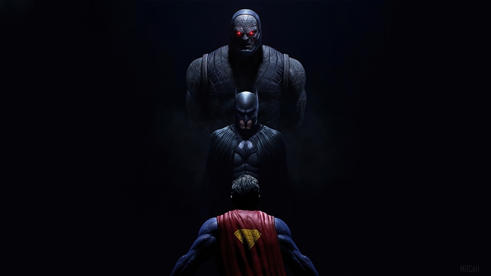 Darkseid, Batman, and Superman from DC Comics 4K