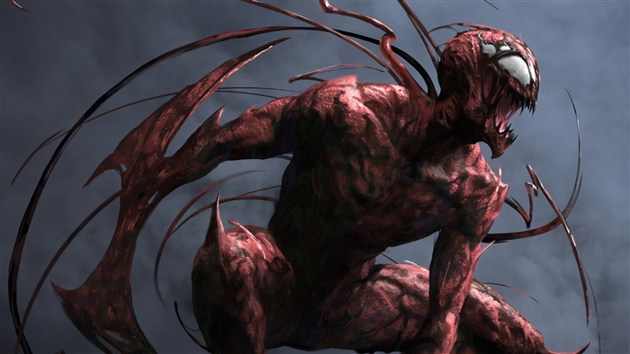 Carnage Supervillain in Dark Intense 4K Art