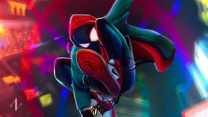 Miles Morales Spider-Man Dynamic 4K Art