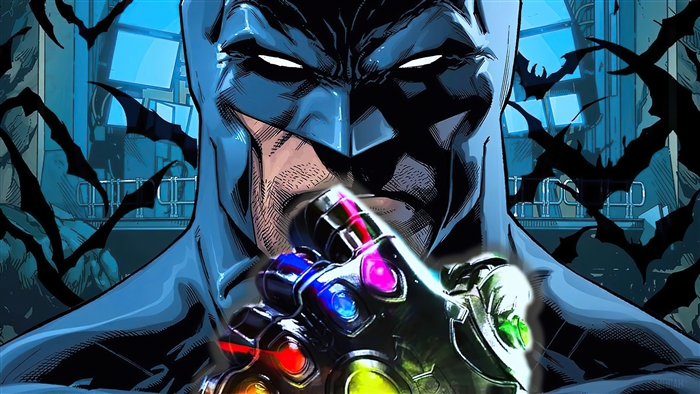 Batman with Infinity Gauntlet
