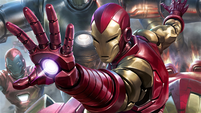 Iron Man suits from Marvel Comics 4K
