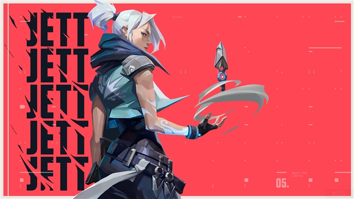 Jett from Valorant 4K