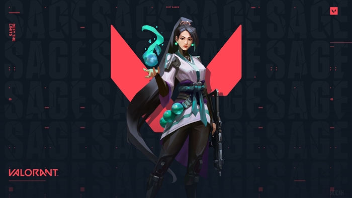 Sage from Valorant with Mystic Orb in 4K