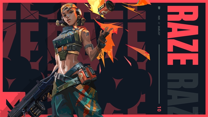 Raze from Valorant 4K