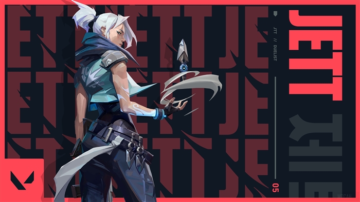 Jett from Valorant 4K