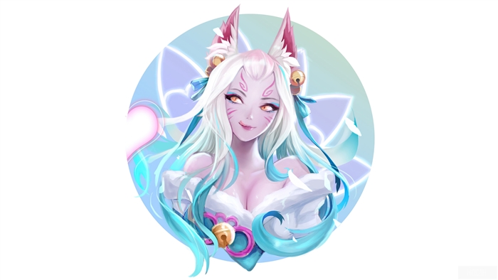 Ahri Spirit Blossom 4K Artwork from League of Legends