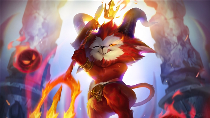 Little Demon Teemo from League of Legends 4K