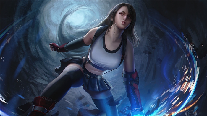 Tifa Lockhart from Final Fantasy VII Remake 4K
