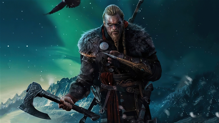 Eivor Wielding Axe in Assassin's Creed Valhalla 4K