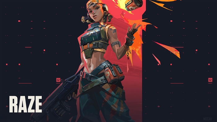 Raze from Valorant 4K