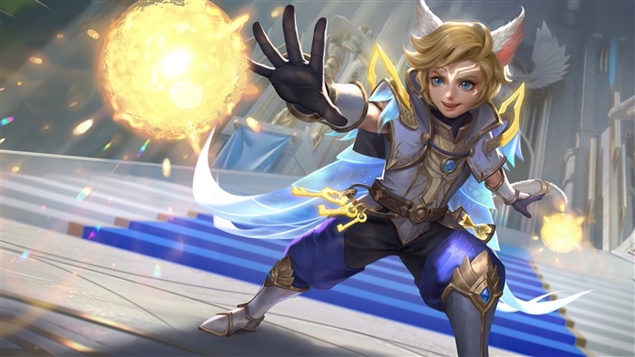 Harith Lightborn Mobile Legends 4K Action Pose