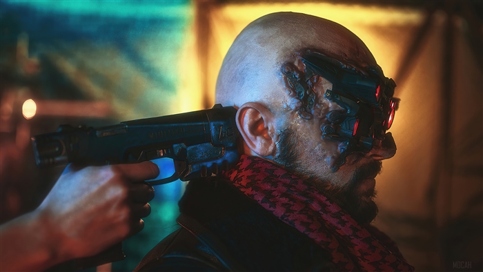 Royce from Cyberpunk 2077 Cosplay 4K