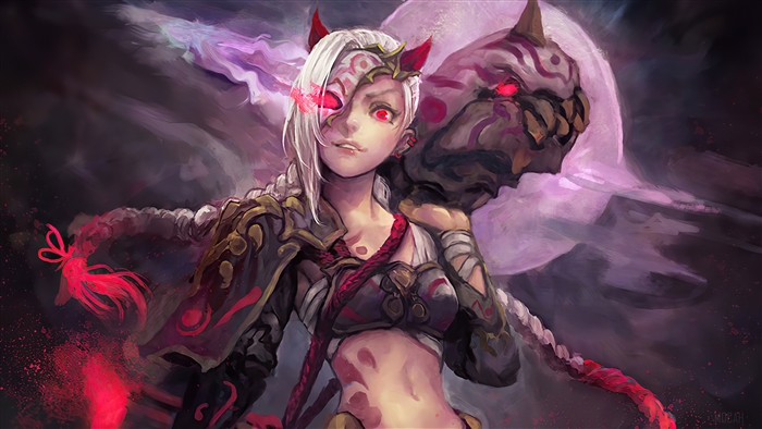 Jinx Blood Moon Edition League of Legends 4K