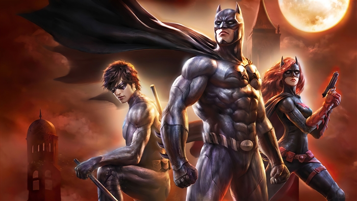 Batman, Nightwing, and Batwoman from DC Comics 4K