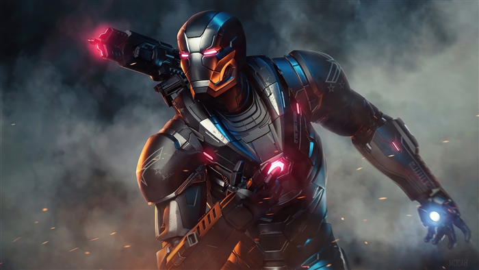 War Machine from Marvel Comics in 4K